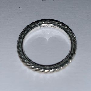 David Yurman Sterling Silver Twisted Cable Band - Silver